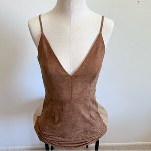 LF Faith in Love Faux Suede Dress Size 4